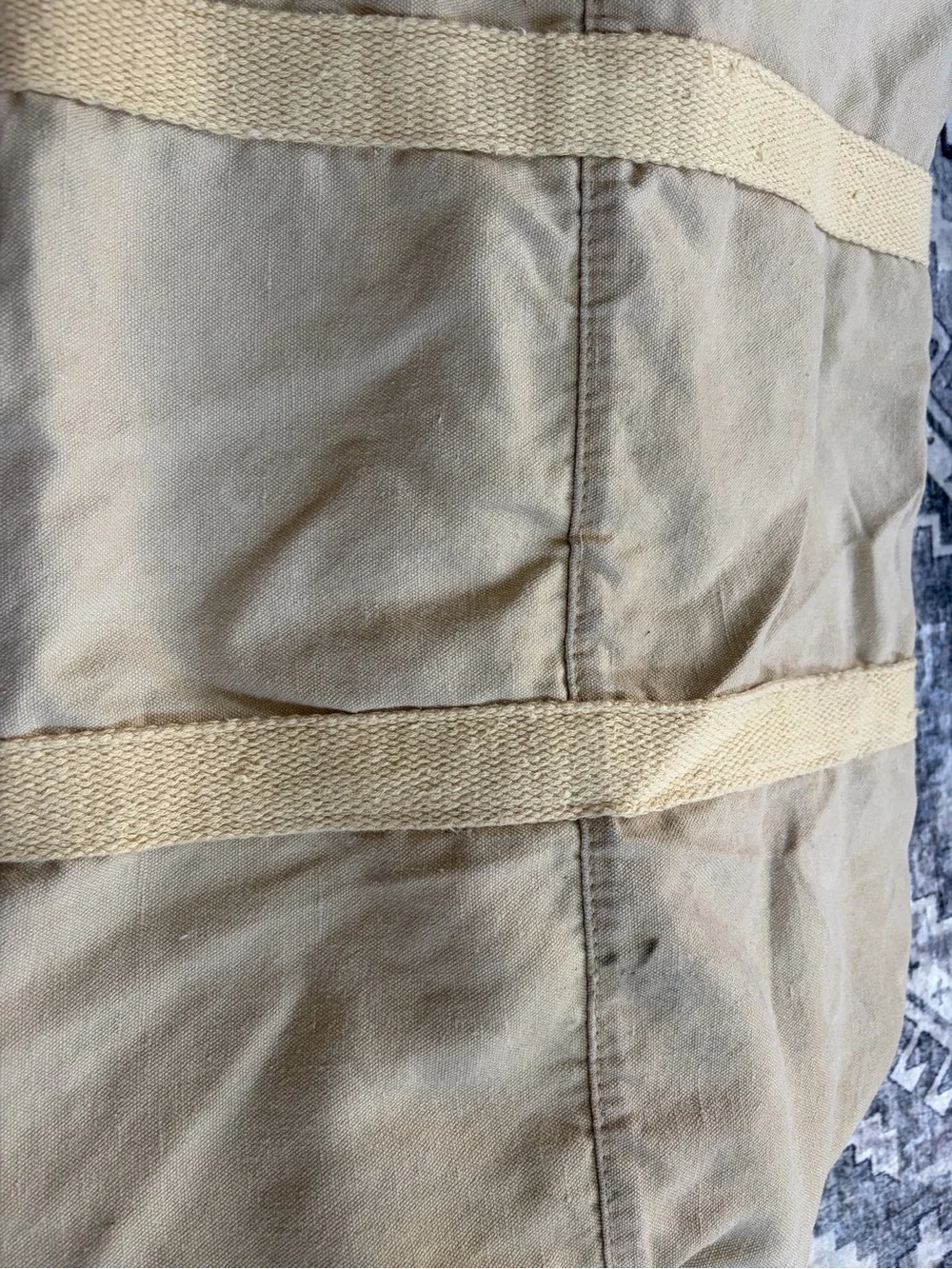 Vintage TIME Canvas Duffel Bag